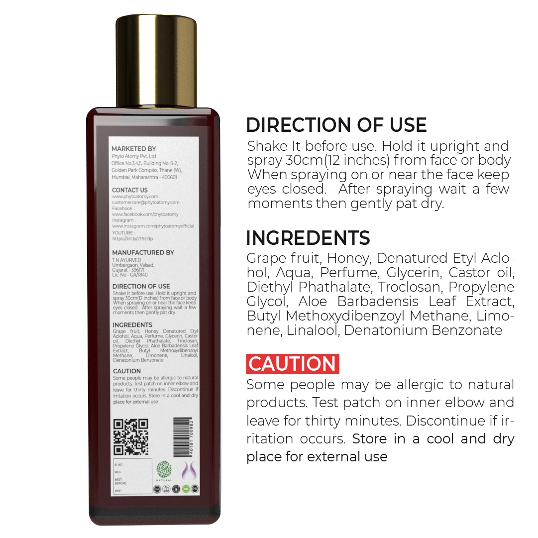 Grapefruit Honey Body Mist (200 ml)